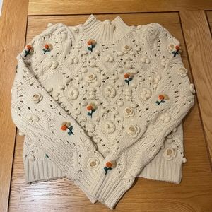 ***SOLD*** LIMITED EDITION -  Handcrafted  Zara Embroidered Sweater
